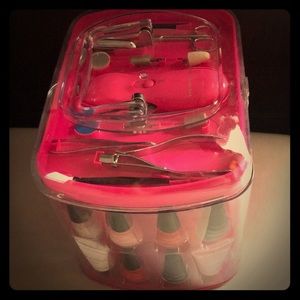 Manicure set with polish and tools